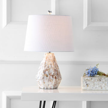 Isabella 21" Seashell LED Table Lamp - JONATHAN Y